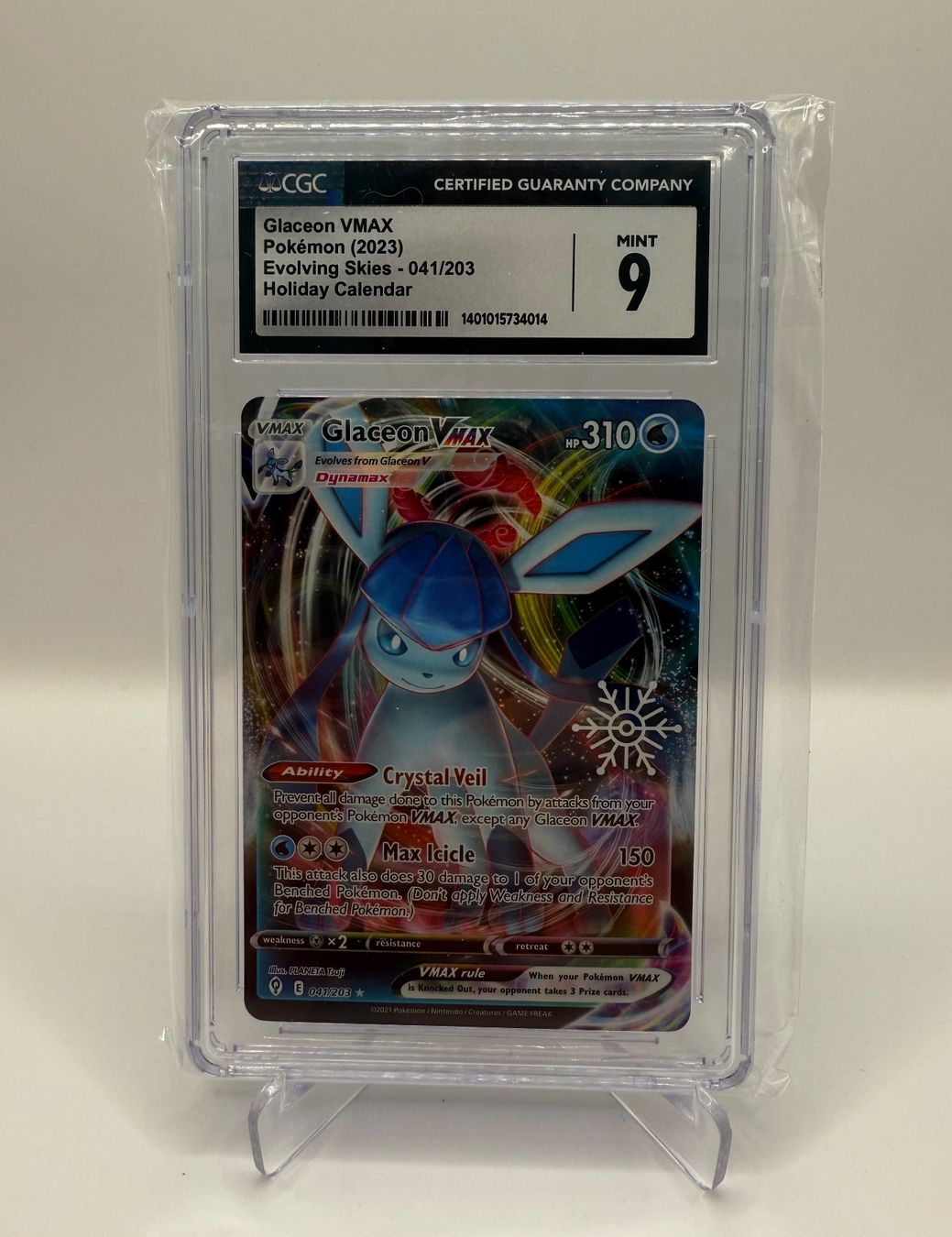 Pokémon Sammelbilder & Trading cards: Glaceon VMAX #41 Pokemon Evolving Skies - CGC - 9 - MINT – Neu und originalverpackt aus Dietikon von gab_qz7y