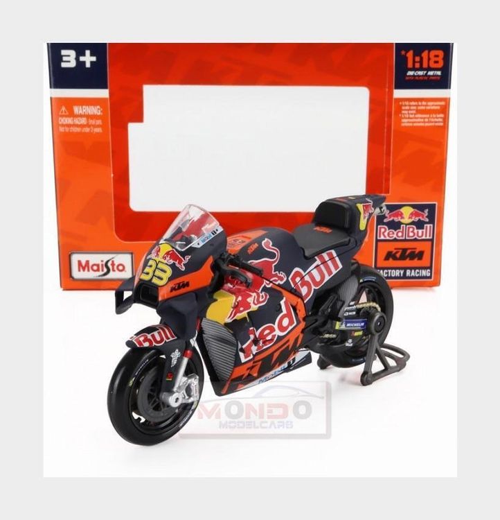 MOTO GP KTM RC16 N°33 PILOTE B. BINDER 1/12° - NEWRAY