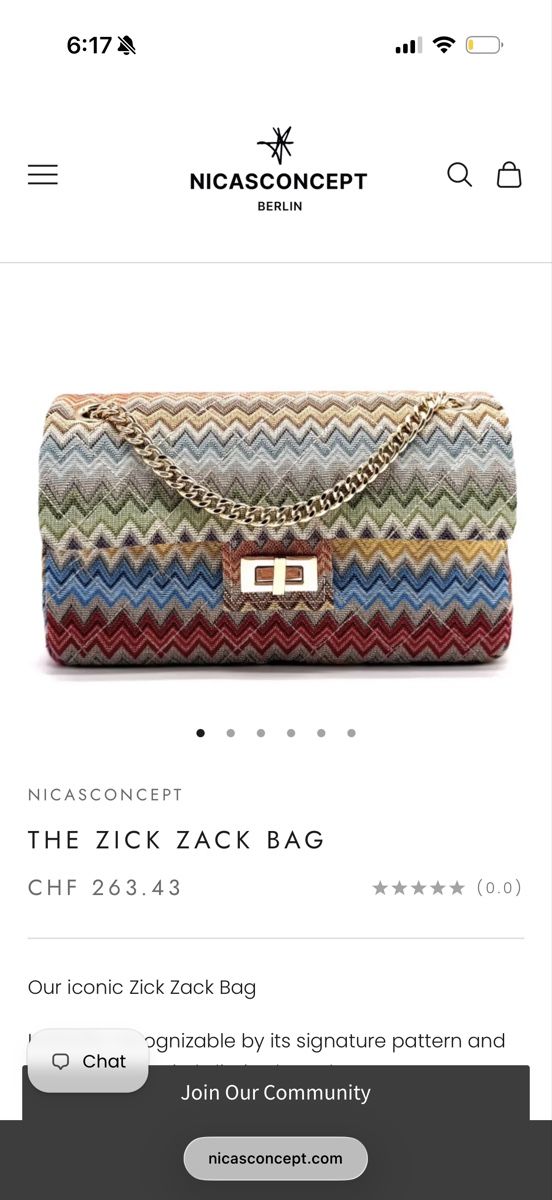 Borse da donna: Nina Concept Zickzack Bag – Nuovo (secondo la descrizione) da Hagendorn venduto da ava_2hq7