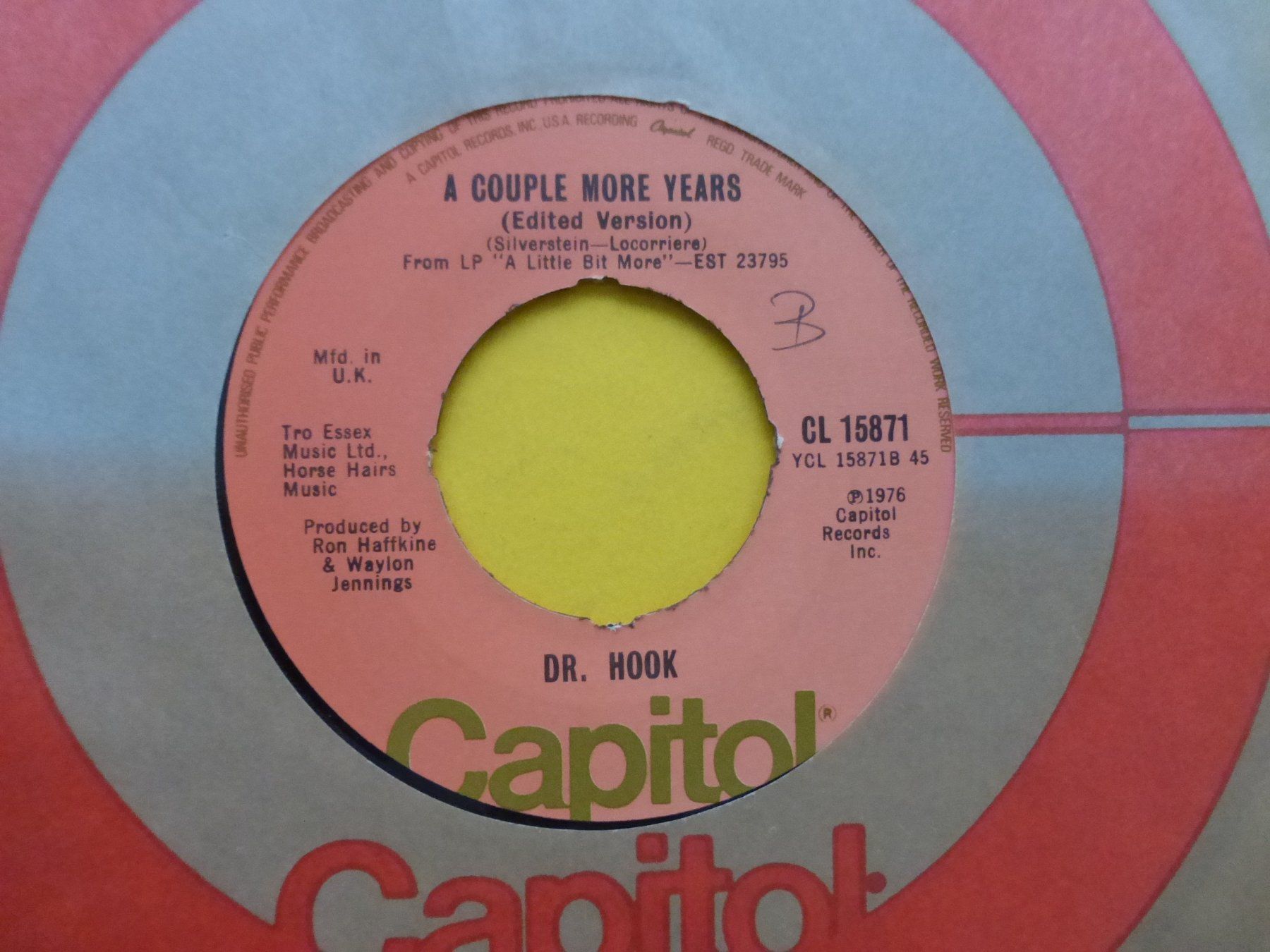 Dischi in vinile: Dr. Hook – A Little Bit More (Edited Version) – Usato da Zürich venduto da Swiss57 1