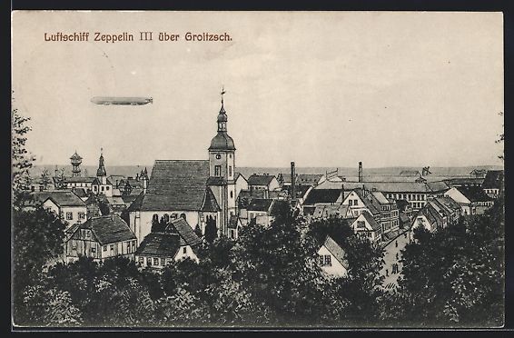 Foto & Poster: Groitzsch / Sa., Luftschiff Zeppelin II. – Usato da Berlin venduto da bartko-reher