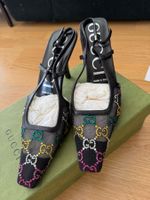 Gucci Slingback Pumps, Schwarz, Gr. 37, Wie Neu! Sommer