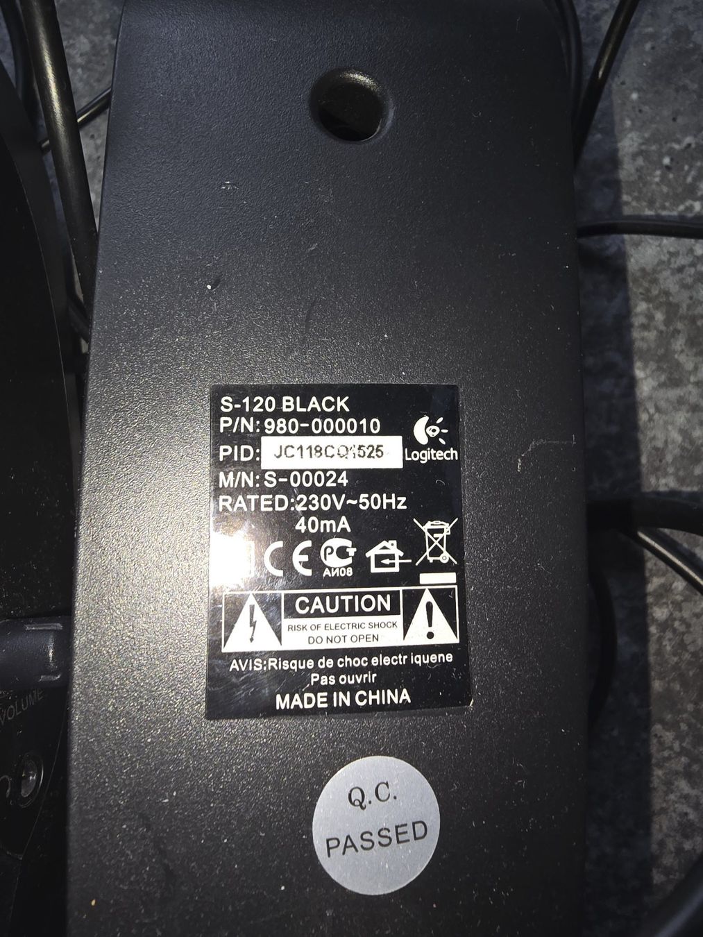 Logitech Lautsprecher: Lautsprecher Logitec S-120 black – Gebraucht aus Wollerau von Skyrush 1