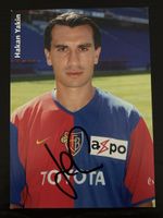 Hakan Yakin Autogrammkarte FC Basel unterschrieben Sammlerst