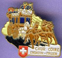 PTT   POSTKUTSCHE  Engadin - Italien