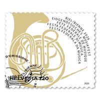 💥Briefmarke CHF 1.20 «Eidg. Musikfest Biel 2026» postfrisch