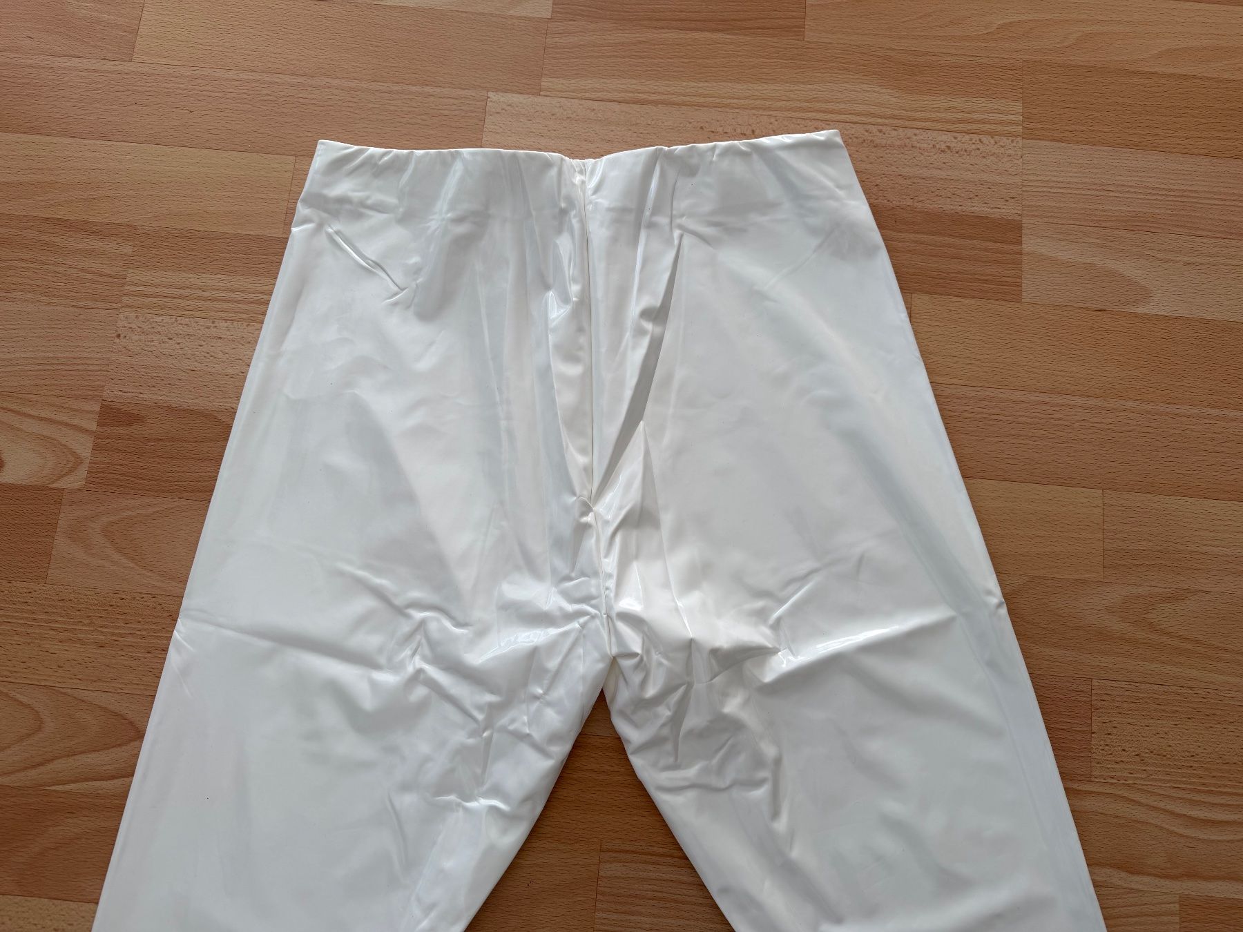 Leggings: Vinyl Lack Leggings Weiss – Nuovo e nell'imballaggio originale da Uetendorf venduto da Stoun 7