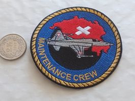 Ecusson militaire suisse "Maintenance Crew" avion Flugzeug..