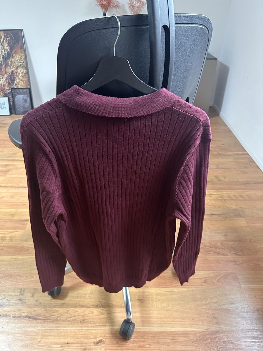 Maglioni & Felpe: Herren Strickpullover mit Kragen, Grösse L, Weinrot – Nuovo (secondo la descrizione) da Fisibach venduto da hadilicious
