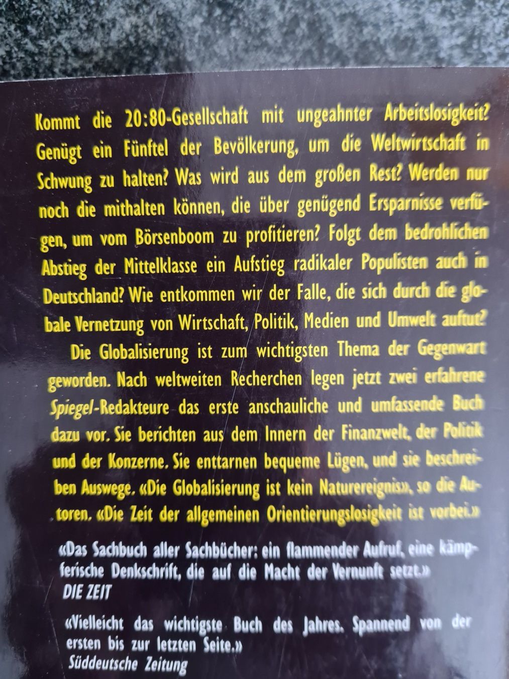 Libri: Die Globalisierungsfalle – Usato da Klosters venduto da Riva123 1