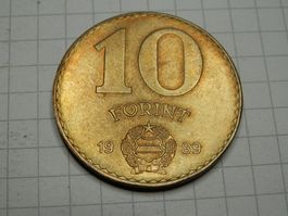 Ungarn 10 Forint, 1989