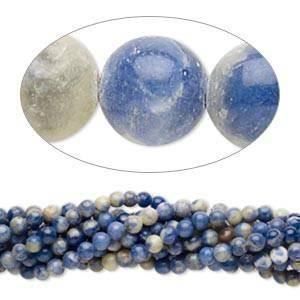 Perle (finte): Sodalit Perlen 6mm   1 Strang – Nuovo (secondo la descrizione) da Alpnachstad venduto da perlengaby