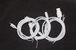 3 x USB-C Ladekabel Datenkabel natel handy smartphone