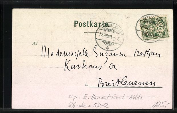 Cartoline postali: sign. E. Hansen /Emil Nolde: Die sieben  – Usato da Berlin venduto da bartko-reher 1