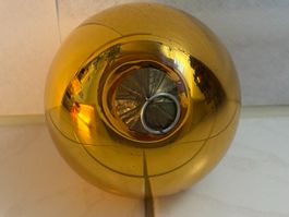 Wunderschöne, antike Biedermeier-Kugel, goldfarbig
