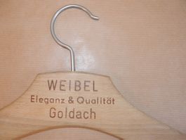 Kleiderbügel Holz alt antik WEIBEL Goldach
