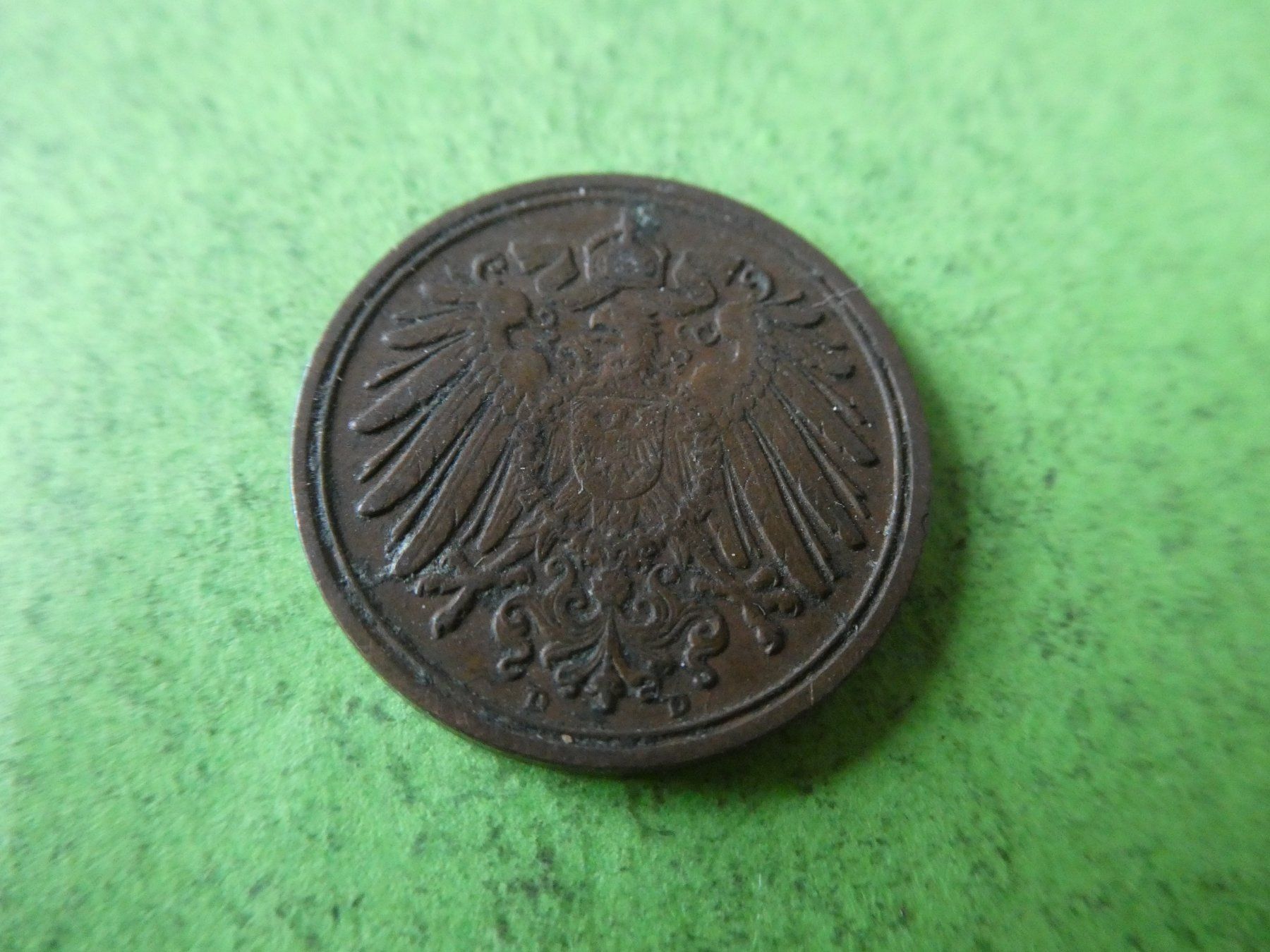 Tutti le monete: Dt. Reich 1900 D, 1 Pfennig – Usato da Hinterforst venduto da Rohusri 1