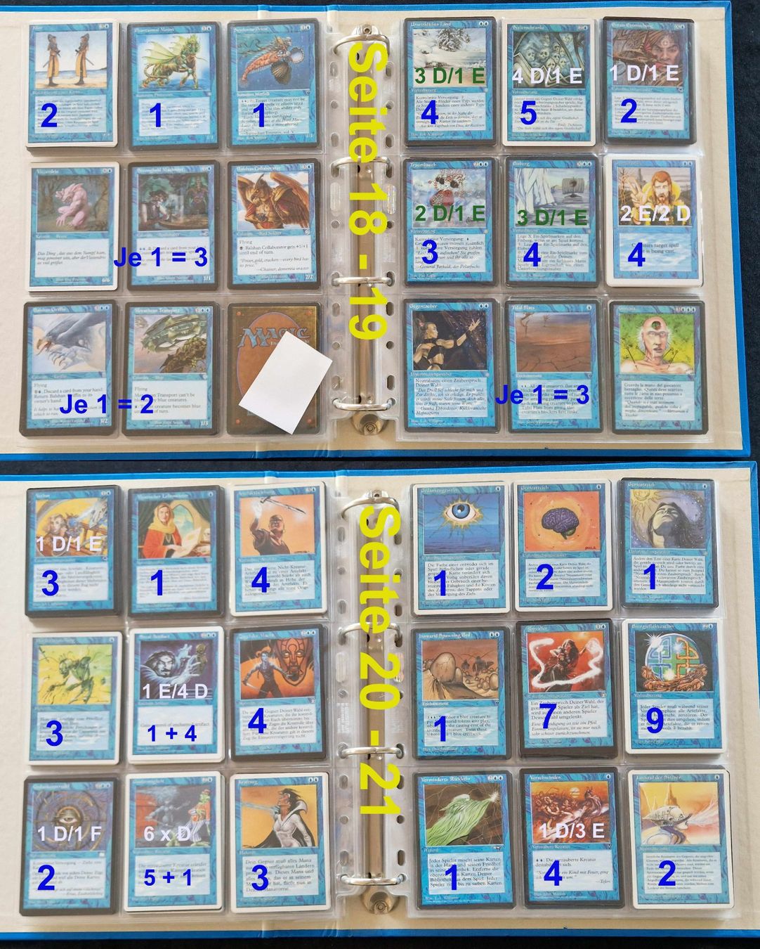 Magic The Gathering Carte collezionabili: Magic The Gathering #2 Ordner: 752 Karten & Total 353 Bilder – Usato da Zürich venduto da silver-team 5