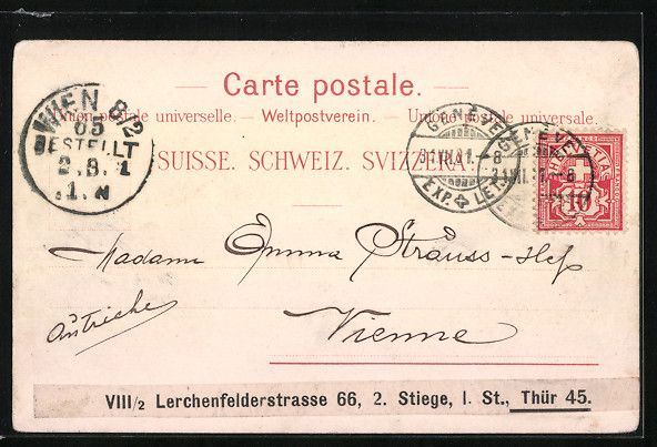 Ansichtskarten: Litho Genève, Panorama, St. Pierre, G – Gebraucht aus Berlin von bartko-reher 1