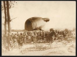 Fotografie 1. WK, Ballon einer Lutschiff