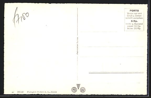 Cartoline postali: Interlaken, Grand Hotel Beau-Rivage mit  – Usato da Berlin venduto da bartko-reher 1