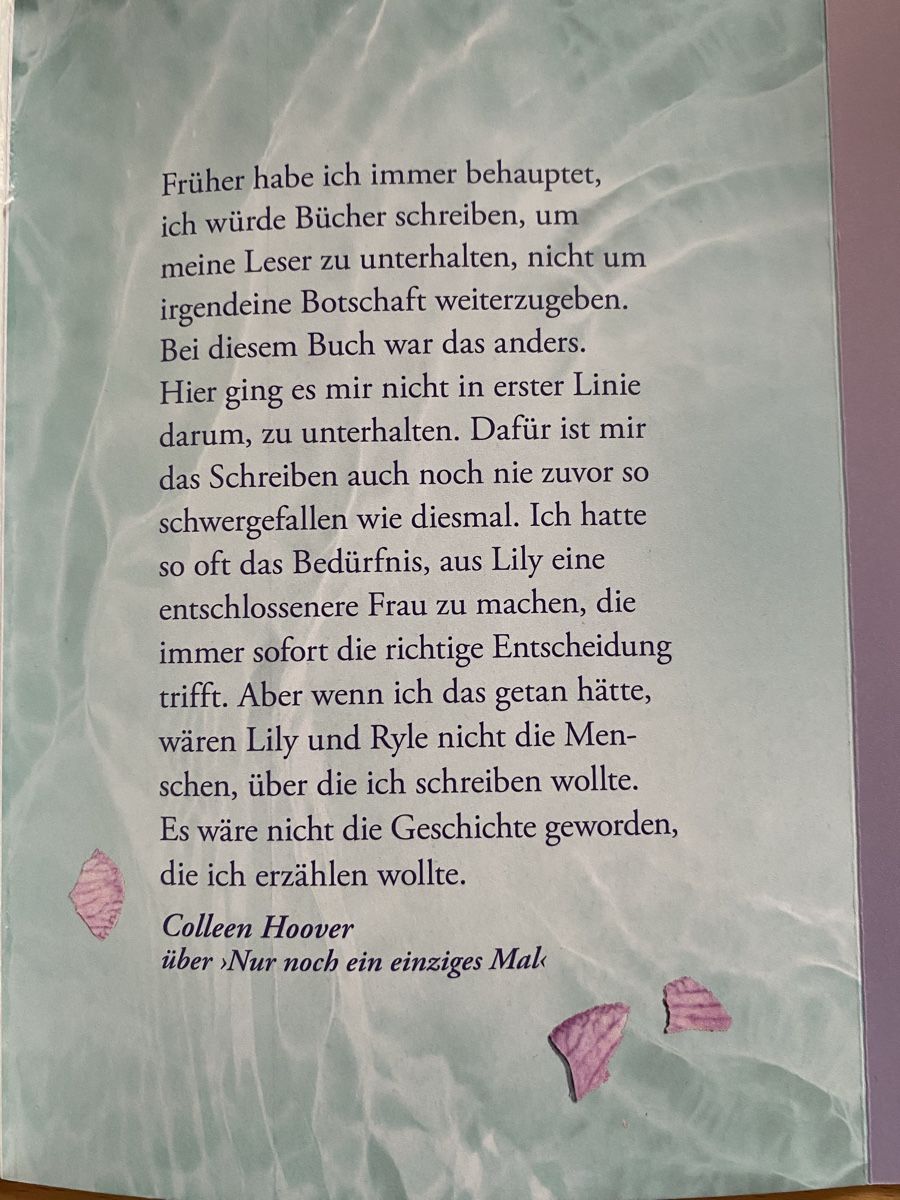 Libri: Nur noch ein einziges Mal - Colleen Hoover – Usato da Schwarzenburg venduto da Michellu 6