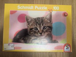 Schmidt Puzzle Katzenmotiv, 100 Teile, ab 6 Jahren