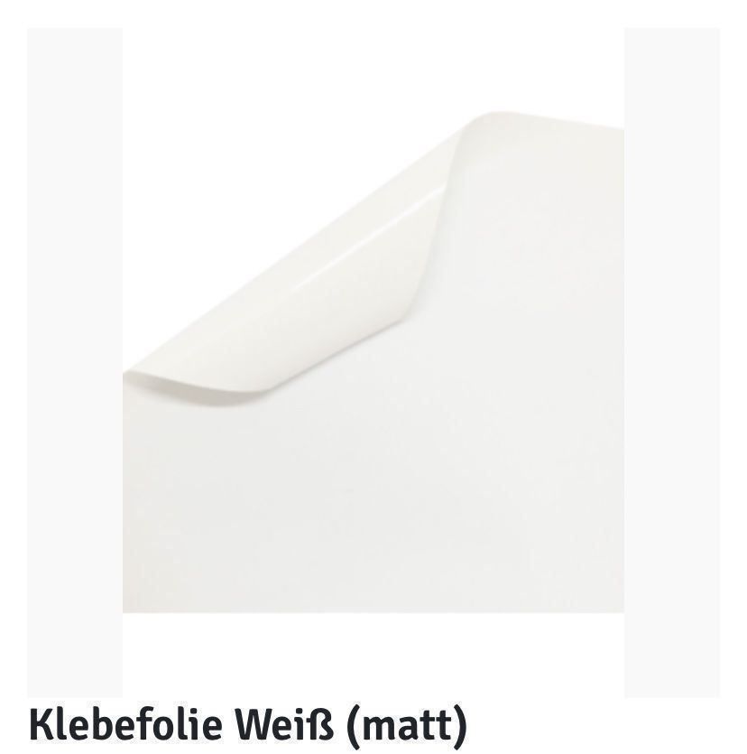 Aufkleber: Weiss Matt Folie 1m x 1.37m – Neu und originalverpackt aus Rotkreuz von Outlet-luxus