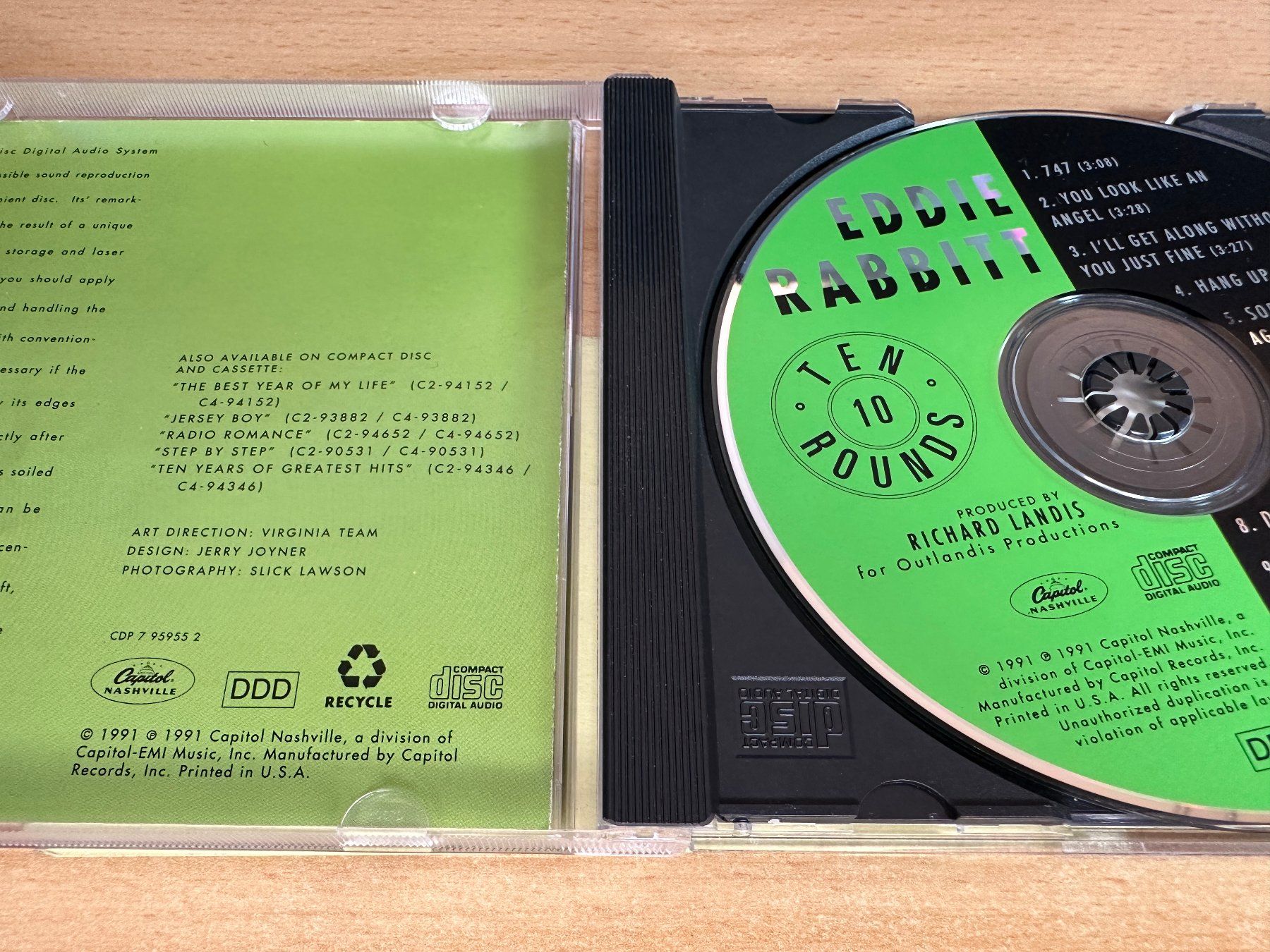 CD: Eddie Rabbitt – Ten Rounds – Usato da Rikon im Tösstal venduto da Alpenmutz 2