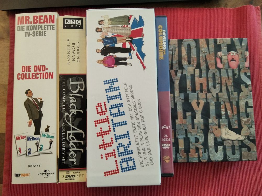 23 DVDs Mr.Bean, Black Adder, Little Britain, Monty Python Kaufen auf Ricardo