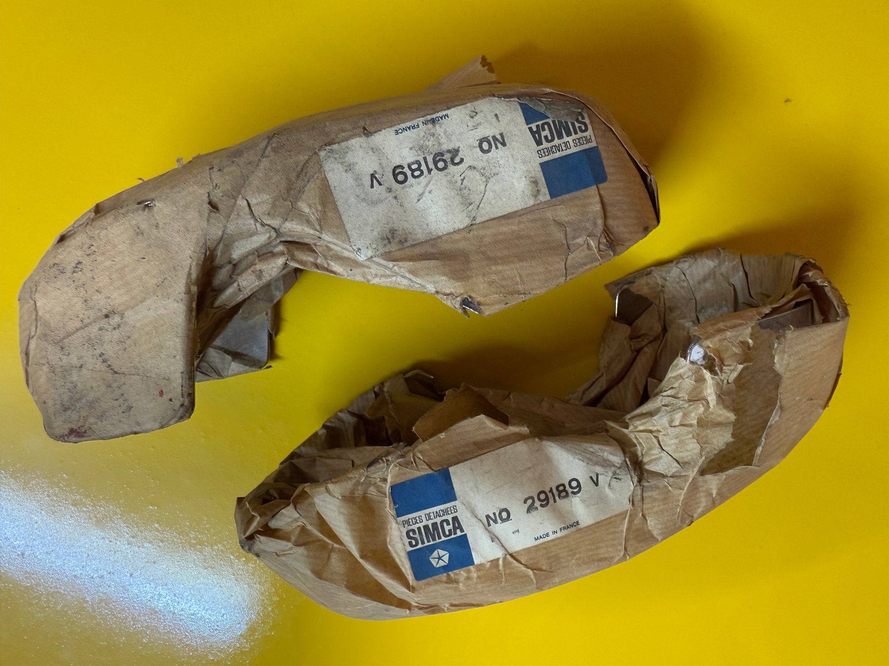 Tutti pezzi di ricambio auto: Simca Stossstangenhörner Neu NOS original Oldtimer – Nuovo (secondo la descrizione) da Malix venduto da jimmipf