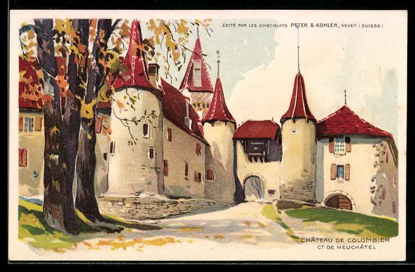 Cartes postales: AK Colombier, le Chateau – D'occasion à Berlin par bartko-reher