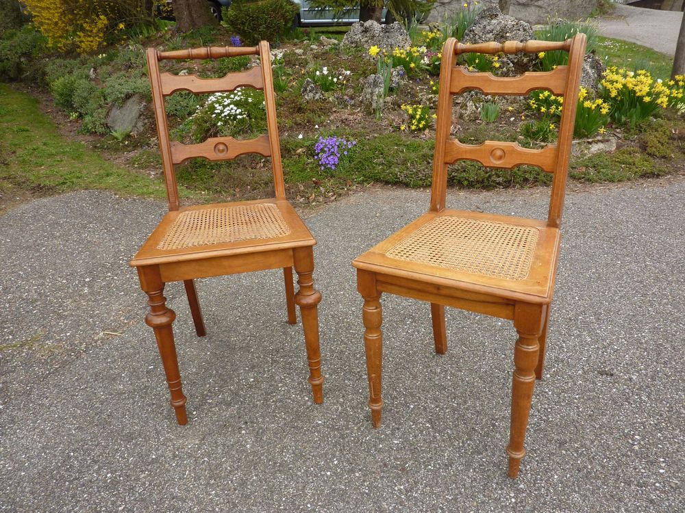 2 Stühle Bistrostühle Jugendstil Holzstühle Wienerstüle 1