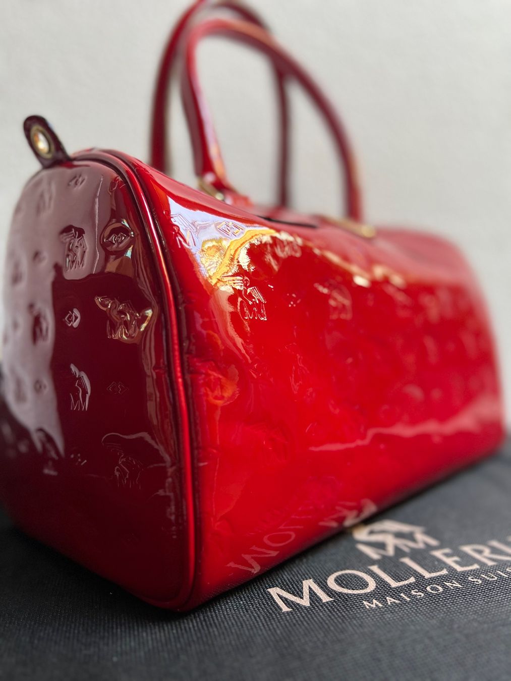 Maison Mollerus Borse da donna: Wunderschöne rote Maison Mollerus Tasche – Usato da Fischbach LU venduto da Dear.Luki 5