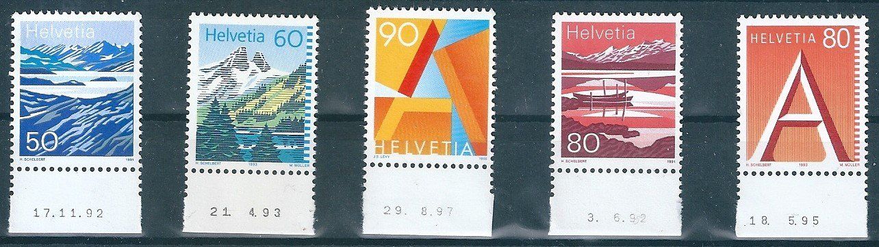Tutti i francobolli: Timbres pour a & B post, avec bande datée – Usato da Belmont-Lausanne venduto da ZarRomanoff