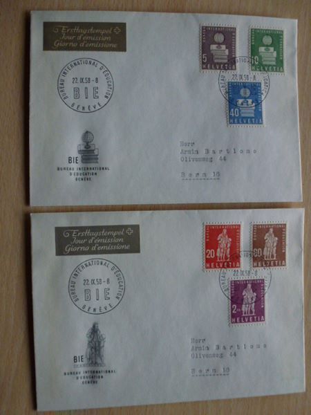 Tous les timbres: Lot ++ 7 FDC von 1955 bis 1958 – D'occasion à Walkringen par Casablanca777 3