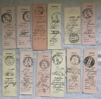 ABSCHNITTE COUPON DEUTSCHLAND & SCHWEIZ 1890-1892