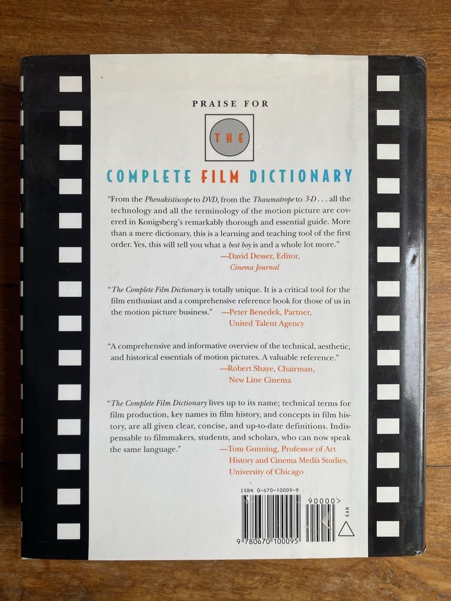 Bücher: The Complete Film Dictionary 2nd Edition Buch – Gebraucht aus Maur von chr_x8zv 1