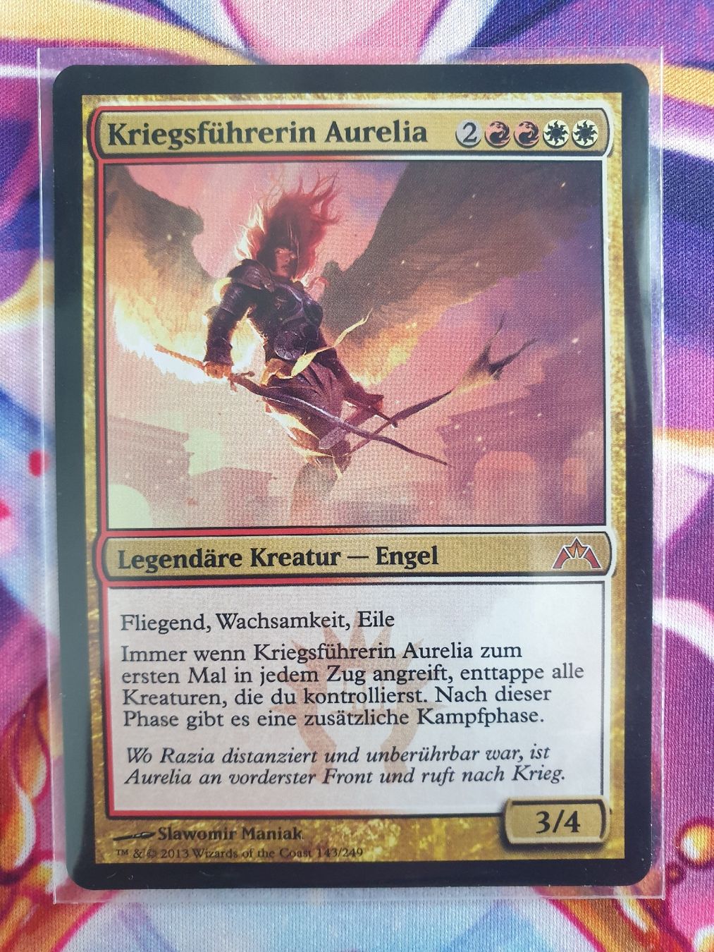 Magic The Gathering Sammelbilder & Trading cards: MTG Kriegsführerin Aurelia DE – Gebraucht aus Pieterlen von Natschoooo