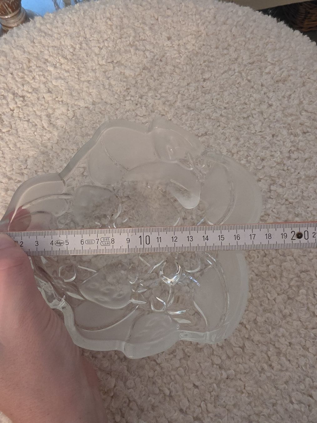 Schalen: Glasschale Blumenform  – Gebraucht aus Zweidlen von VG159 3