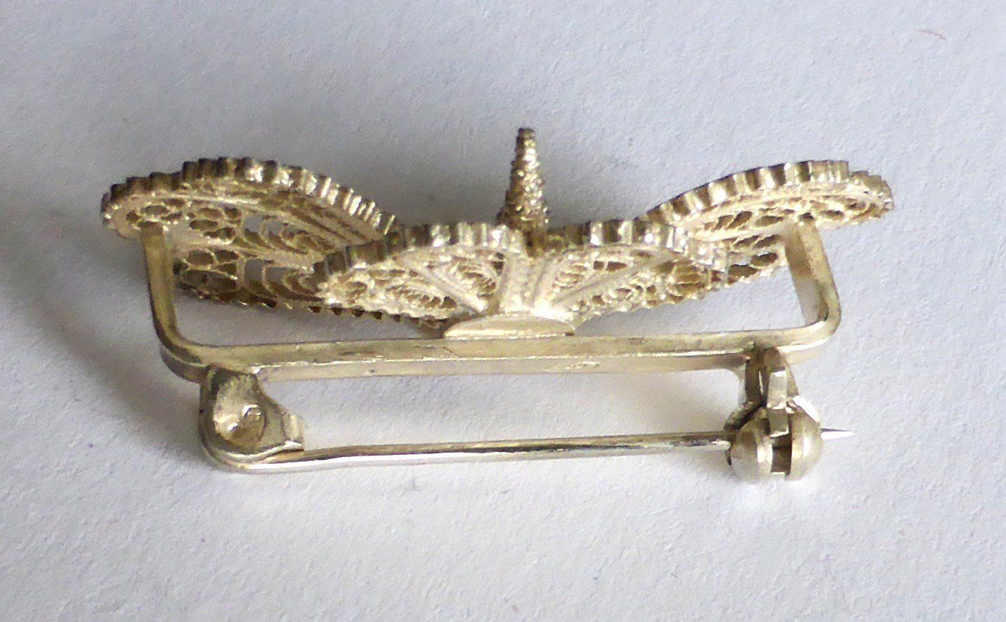 Spille & Fermagli: Wertvolle filigrane Silberbrosche "Papillon / Schmetterling" – Nuovo (secondo la descrizione) da Buochs venduto da ema-coins 2