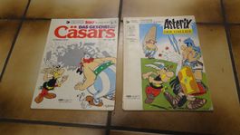 5 uralte alte Asterix & Obelix Bücher