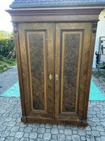 Antiker Kleiderschrank Holz, Tanne, zweituerig gebraucht