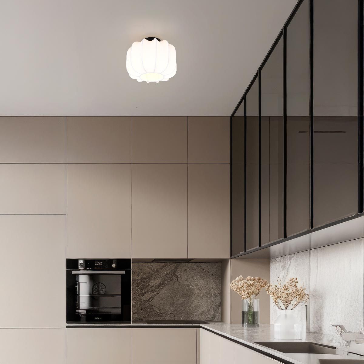 Lampadari & plafoniere: Deckenleuchte, Stoffschirm, 25 cm Ø – Nuovo (secondo la descrizione) da Kreuzlingen venduto da Smart-Light 1