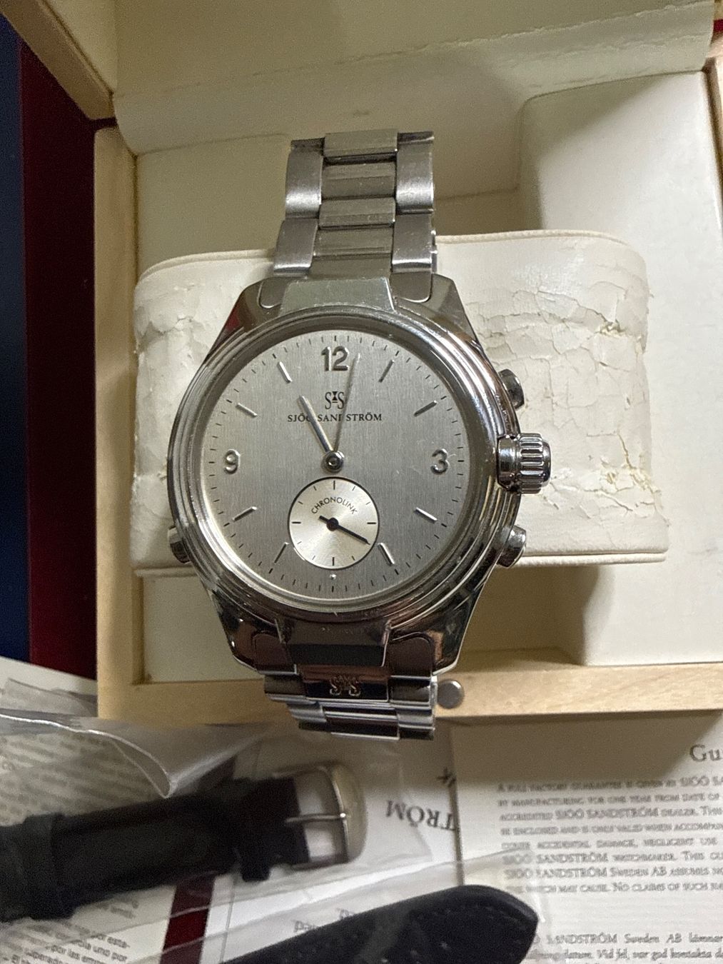 Uhren: SJÔÔ SANDSTRÖM  Chronolink Worldtimer UTC 40 mm – Gebraucht aus Pfeffingen von Allhandelklgwatches