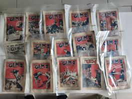 Lot revues 15 vintage THE GEM (1926)  Rares pulps anglais