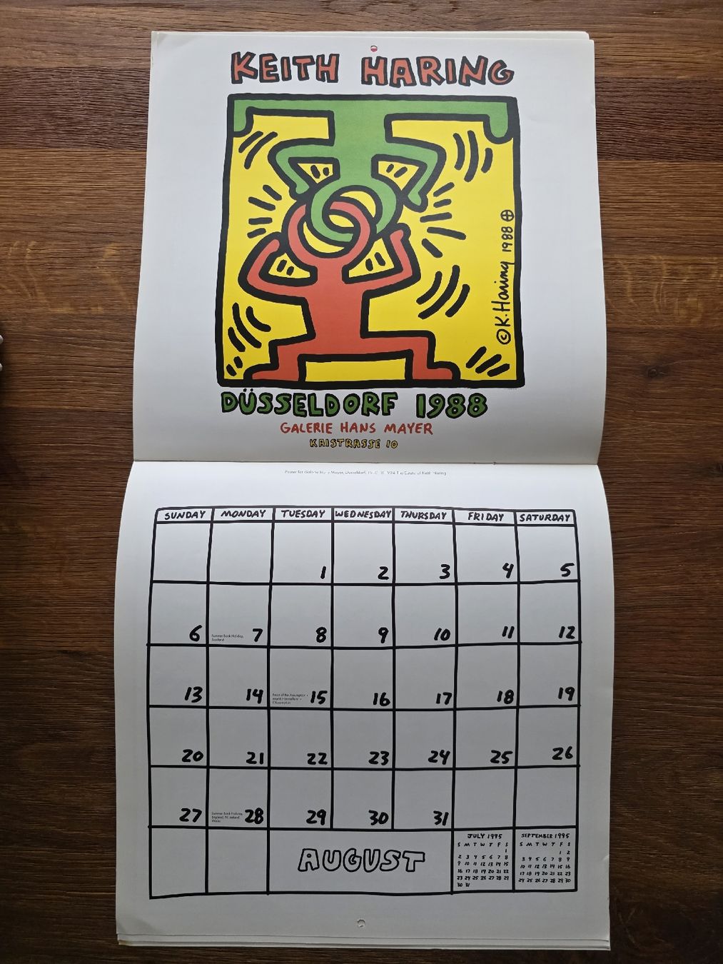 Kalender: Keith Haring - 1995 Calendar - Artwork - Rare – Gebraucht aus Zürich von TimZurich1 5