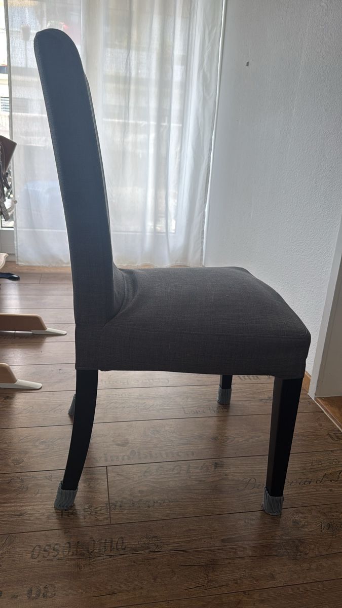 Ikea Sedie: 6 x Grauer Stuhl mit Bezug – Usato da Richterswil venduto da LuluGL 3