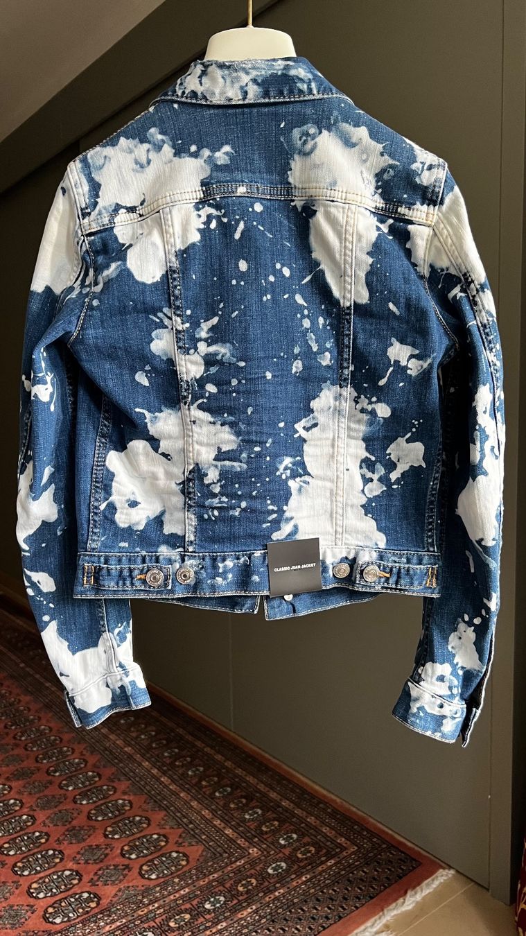 Dsquared2 Giacche: New DSQUARED2 Denim Jacket In Bleached Blue/Jacke/Veste 36IT – Nuovo e nell'imballaggio originale da Versoix venduto da annavm29 5