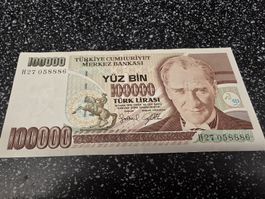 100000 Tuerkische Lira 1970 